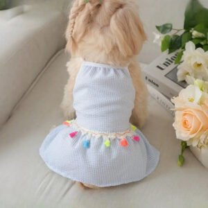 boho-tassel-seersucker-pet-sundress